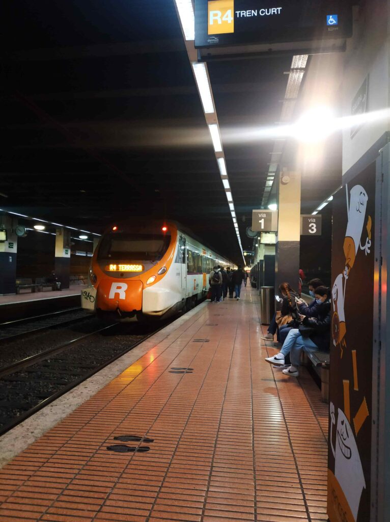 pociągi w Barcelonie Rodalies